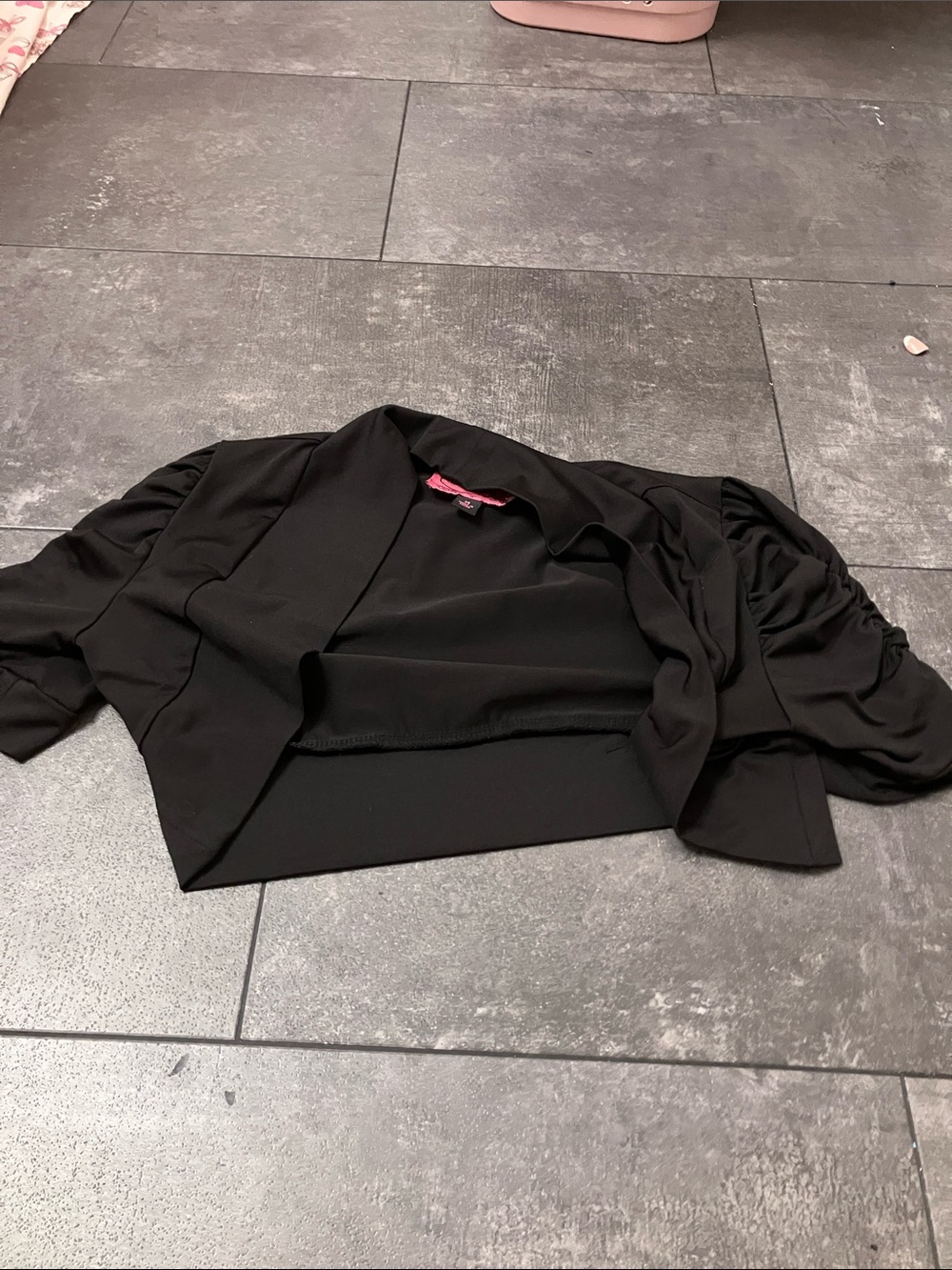 Black Women's Cropped Bolero Jacket